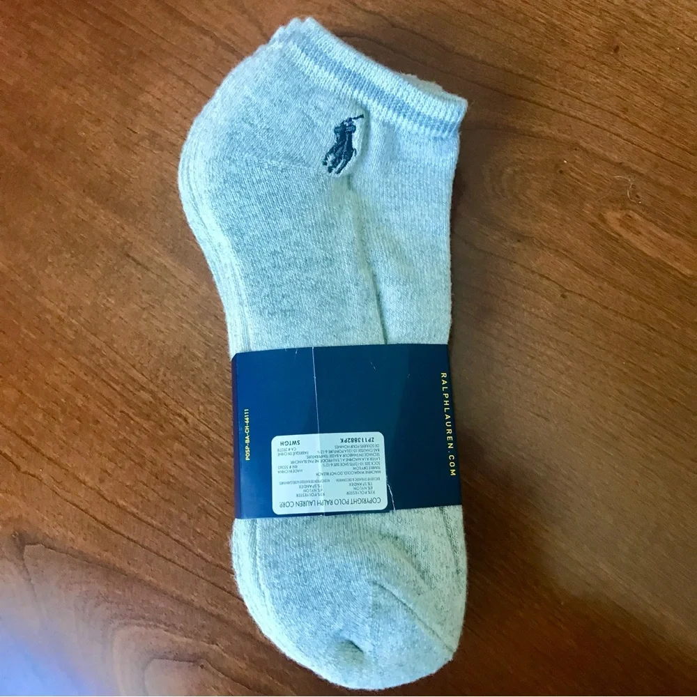 New POLO Ralph Lauren 4 Pair SOCKS *Low Cut*